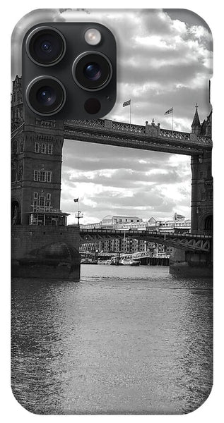 Tower Bridge in Black and White - Phone Case