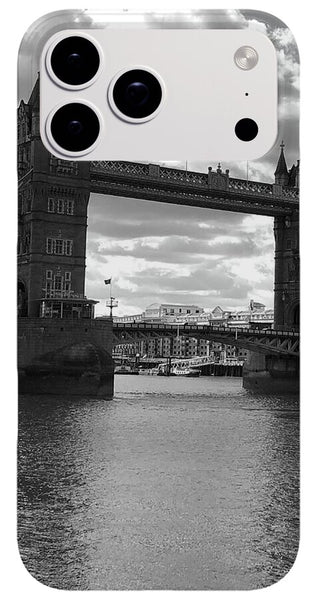 Tower Bridge in Black and White - Phone Case