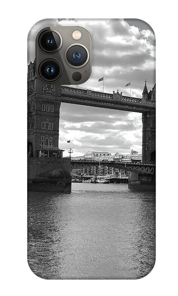 Tower Bridge in Black and White - Phone Case