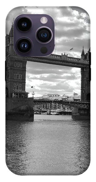 Tower Bridge in Black and White - Phone Case