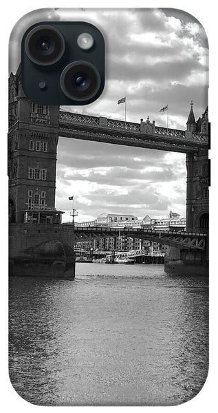 Tower Bridge in Black and White - Phone Case