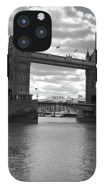 Tower Bridge in Black and White - Phone Case