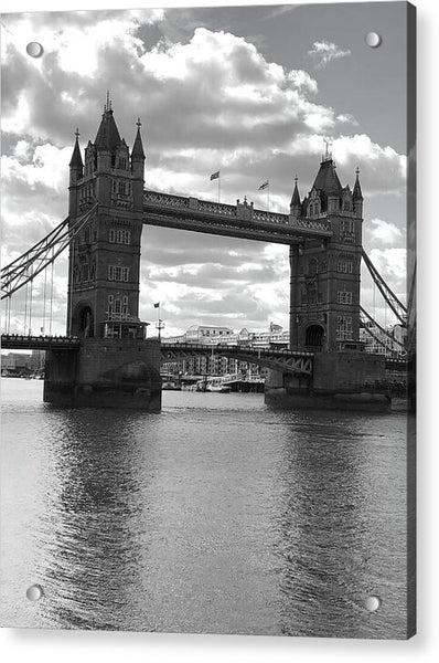 Tower Bridge in Black and White - Acrylic Print