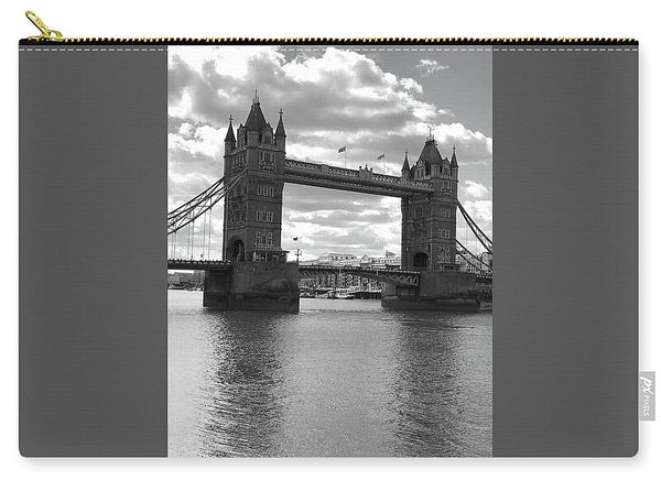 Tower Bridge in Black and White - Zip Pouch