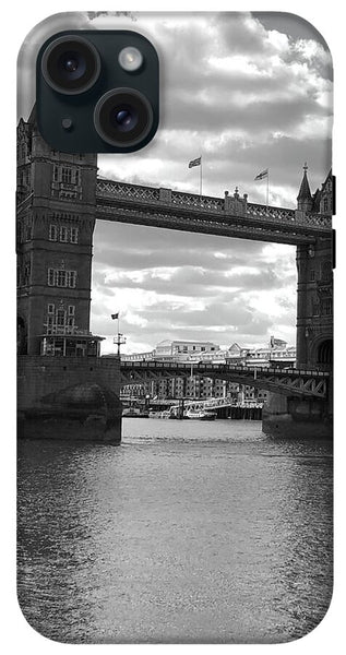 Tower Bridge in Black and White - Phone Case