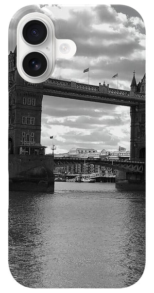 Tower Bridge in Black and White - Phone Case