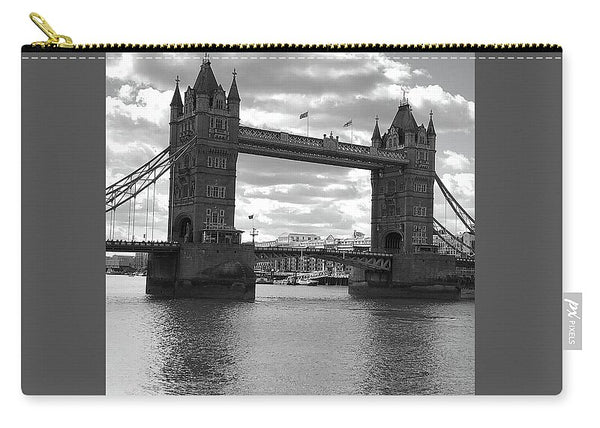 Tower Bridge in Black and White - Zip Pouch