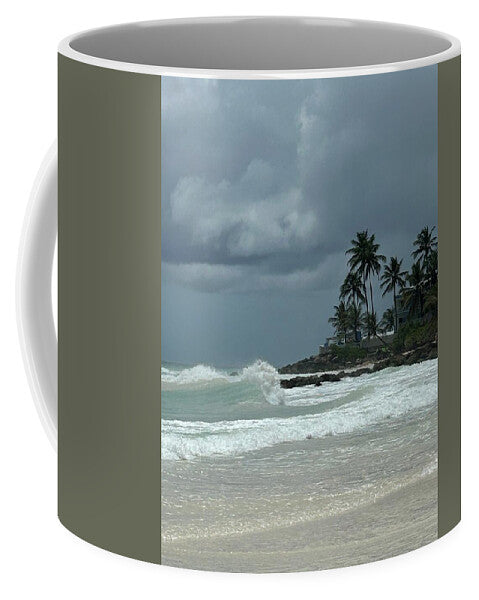 Tropical Beach with Stormy Sky - Mug