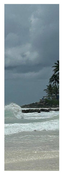 Tropical Beach with Stormy Sky - Yoga Mat