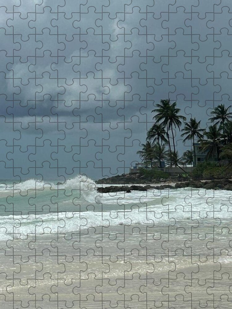 Tropical Beach with Stormy Sky - Puzzle