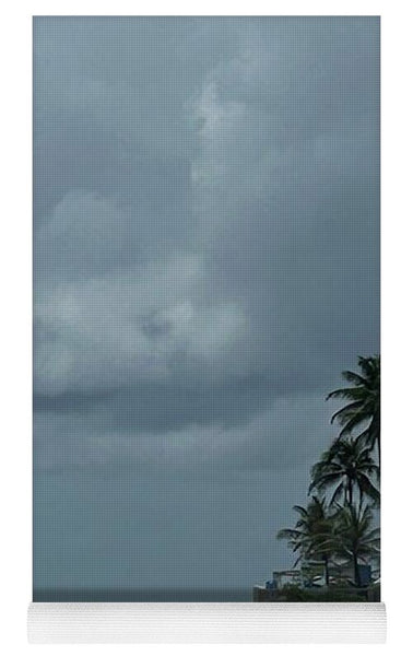 Tropical Beach with Stormy Sky - Yoga Mat