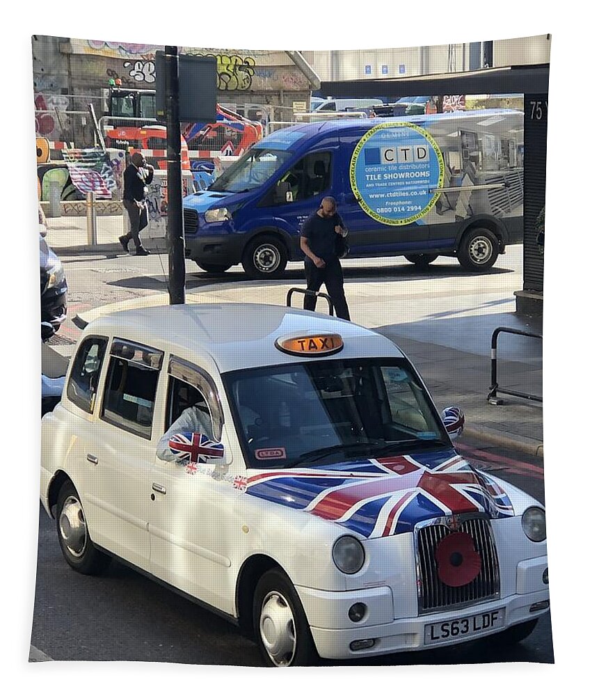 Union Jack London Taxi - Tapestry