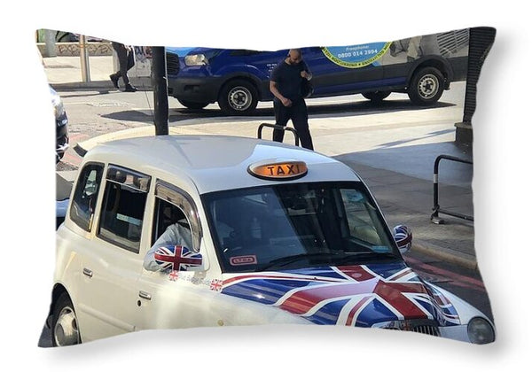 Union Jack London Taxi - Throw Pillow