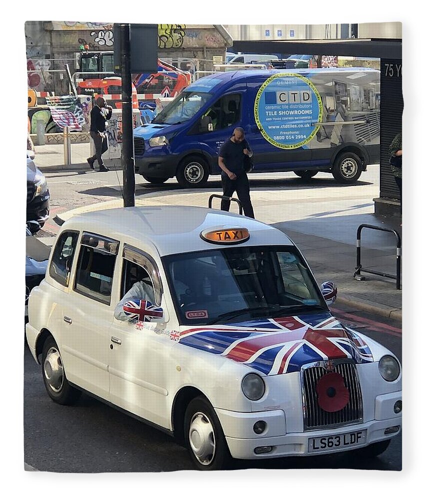 Union Jack London Taxi - Blanket