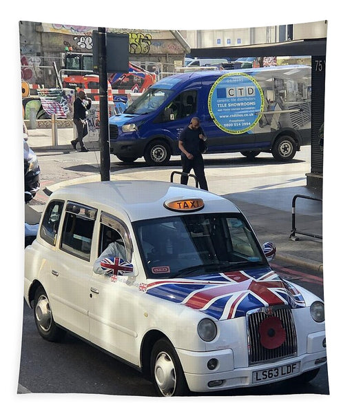 Union Jack London Taxi - Tapestry