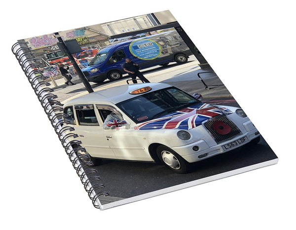 Union Jack London Taxi - Spiral Notebook