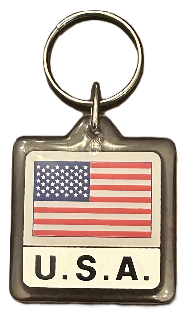 USA Flag Acrylic Keychain