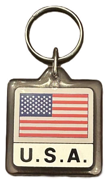 USA Flag Acrylic Keychain