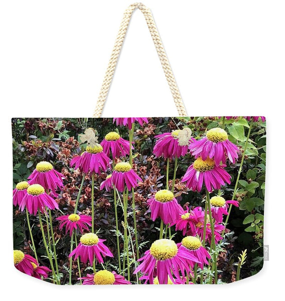 Vibrant Pink flowers Blooming - Weekender Tote Bag