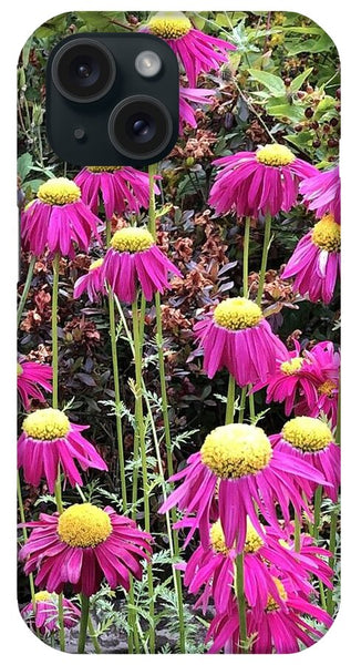 Vibrant Pink flowers Blooming - Phone Case