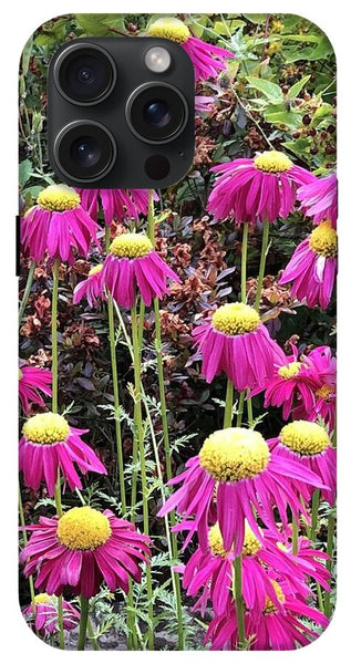 Vibrant Pink flowers Blooming - Phone Case