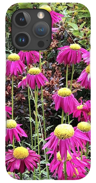 Vibrant Pink flowers Blooming - Phone Case