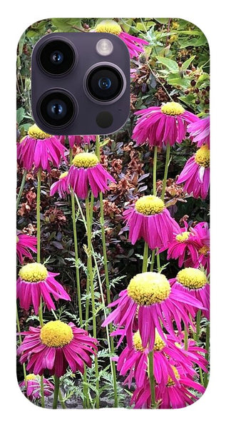 Vibrant Pink flowers Blooming - Phone Case