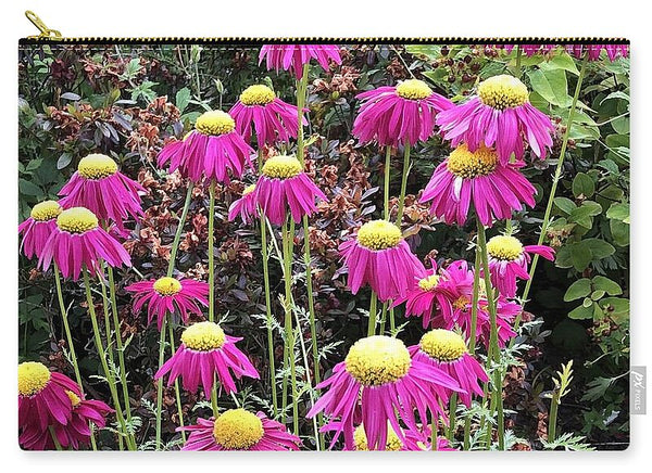 Vibrant Pink flowers Blooming - Zip Pouch