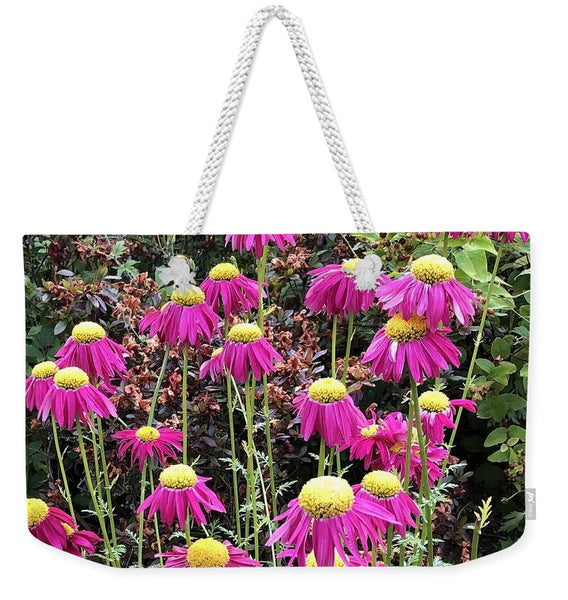 Vibrant Pink flowers Blooming - Weekender Tote Bag