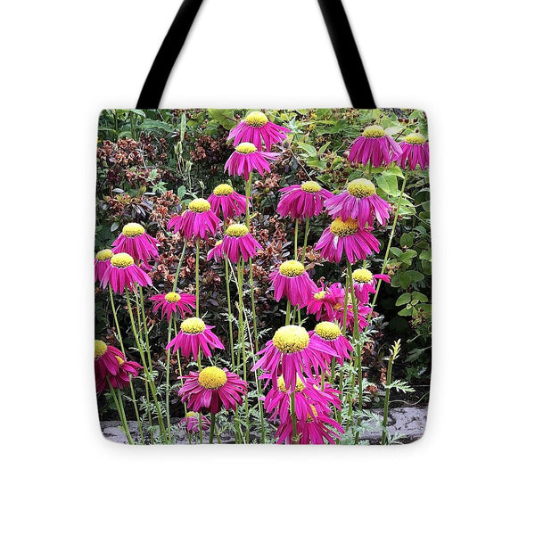 Vibrant Pink flowers Blooming - Tote Bag
