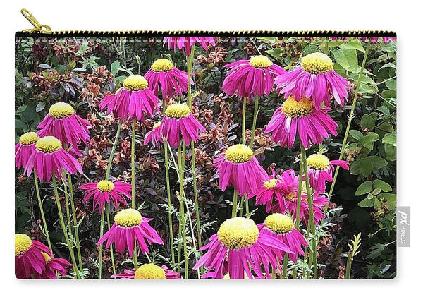 Vibrant Pink flowers Blooming - Zip Pouch