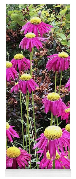 Vibrant Pink flowers Blooming - Yoga Mat