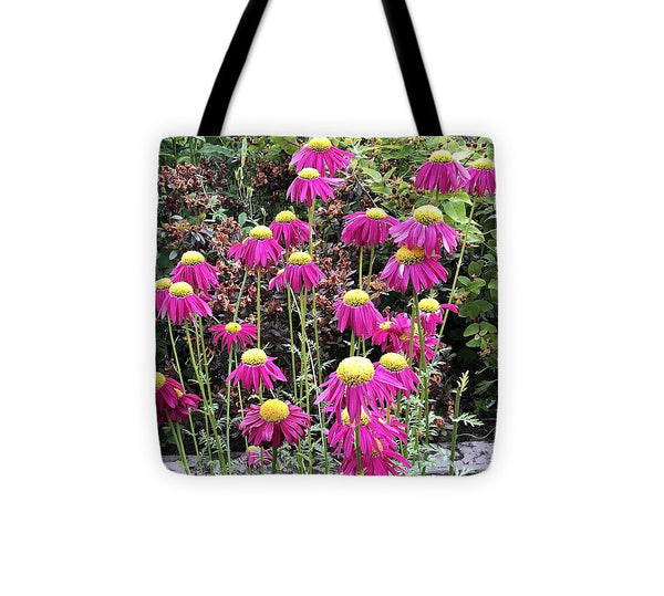 Vibrant Pink flowers Blooming - Tote Bag