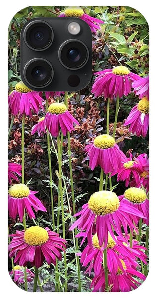 Vibrant Pink flowers Blooming - Phone Case