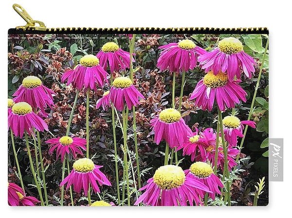Vibrant Pink flowers Blooming - Zip Pouch