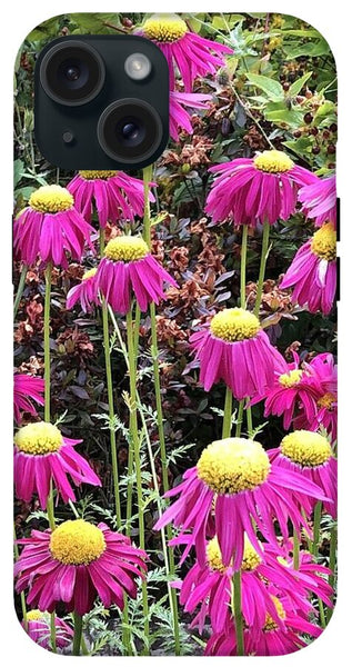 Vibrant Pink flowers Blooming - Phone Case