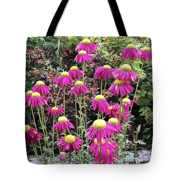 Vibrant Pink flowers Blooming - Tote Bag