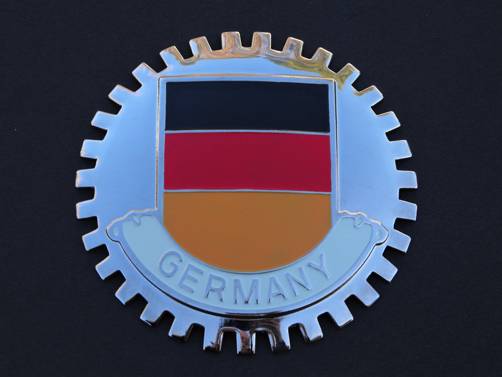 GERMAN FLAG CAR GRILLE BADGE EMBLEM