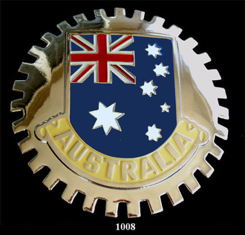 AUSTRALIAN FLAG CAR GRILLE BADGE EMBLEM AUSTRALIA