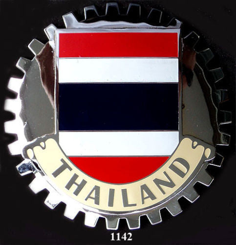 THAILAND FLAG CAR GRILLE BADGE EMBLEM