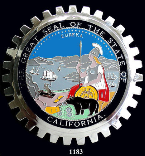 CALIFORNIA STATE SEAL CAR BADGE EMBLEM