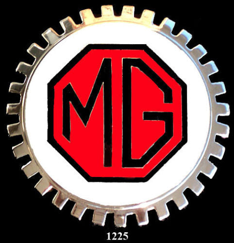 MG AUTOMOBILE LOGO BADGE RED AND BLACK