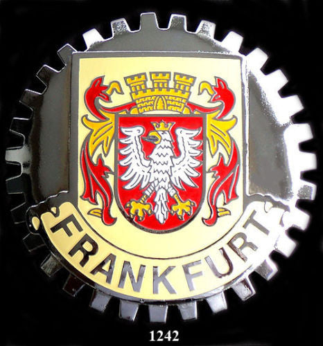 FRANKFURT GERMANY CAR GRILLE BADGE EMBLEM