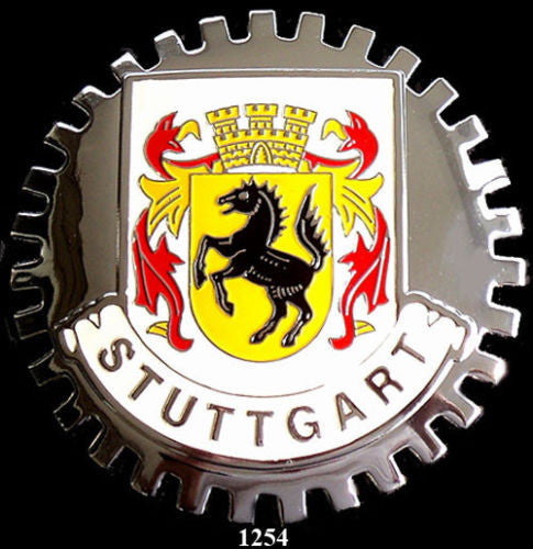 STUTTGART GERMANY COAT OF ARMS CAR BADGE EMBLEM