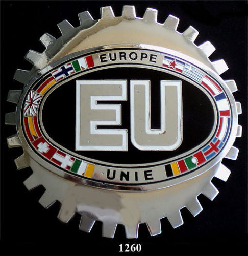 EU EUROPEAN UNION BADGE CAR GRILLE EMBLEM