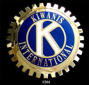 KIWANAS INTERNATIONAL AUTOMOBILE GRILLE BADGE