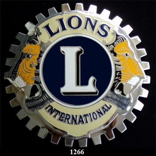 LIONS CLUB INTERNATIONAL CAR GRILLE BADGE EMBLEM