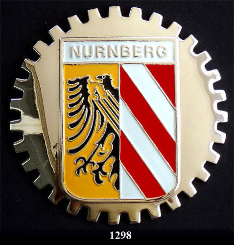 NURNBERG GERMANY COAT OF ARMS CAR GRILLE BADGE EMBLEM