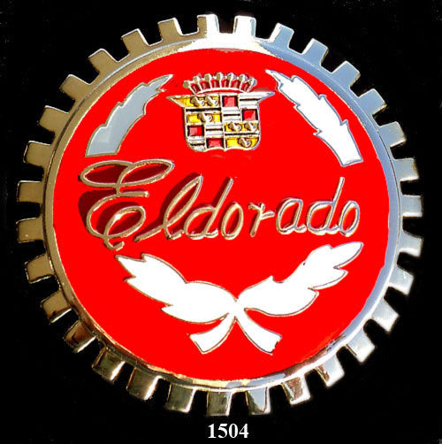 CADILLAC ELDORADO CAR GRILLE BADGE EMBLEM