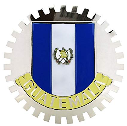 GUATEMALA FLAG CAR GRILLE BADGE EMBLEM
